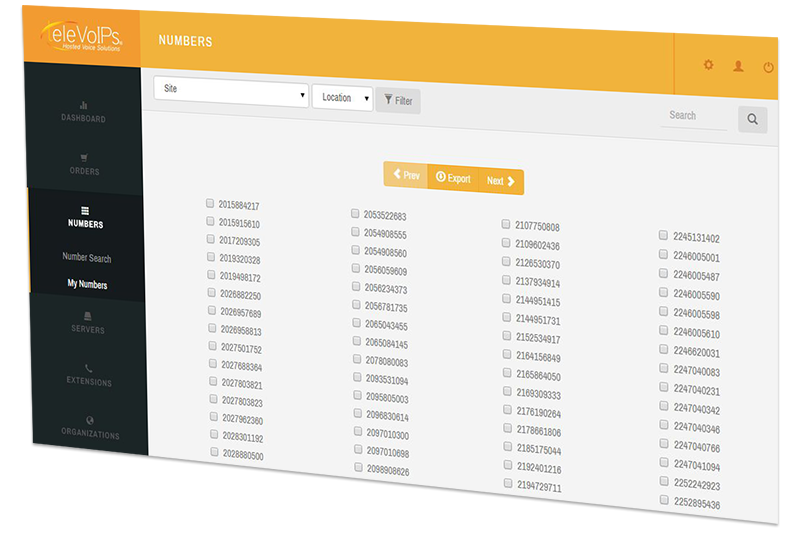 phone numbers on demand