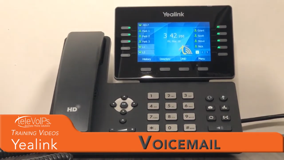 how do i record a voicemail message on yealink